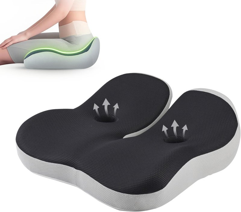 OVRST Seat Cushion,Office Chair Memory Cushion, Ergonomic Design, Relieve Sciatica and Long-Term Sitting Pain, Suitable for desks, car Seats, Games, wheelchairs - Image 1